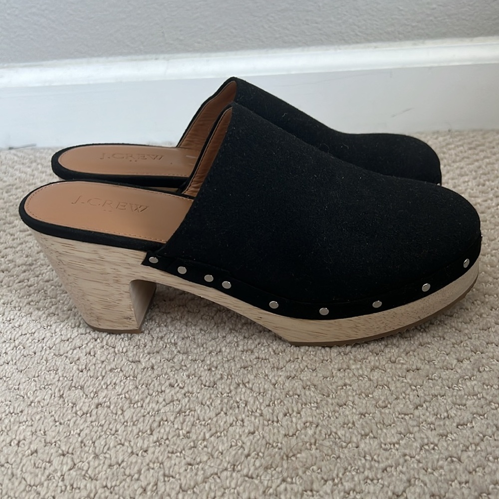 J. Crew Factory wooden mule/clogs